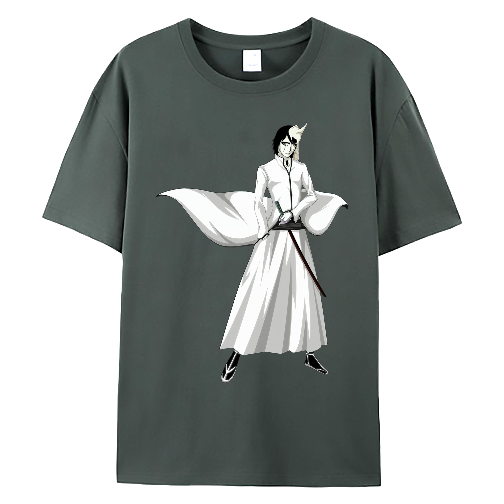 （画像用） ブリーチ ウルキオラ·シファー BLEACH Ulquiorra cifer 綿100％ メンズ半袖Tシャツ｜肌触りやわらか＆通気性